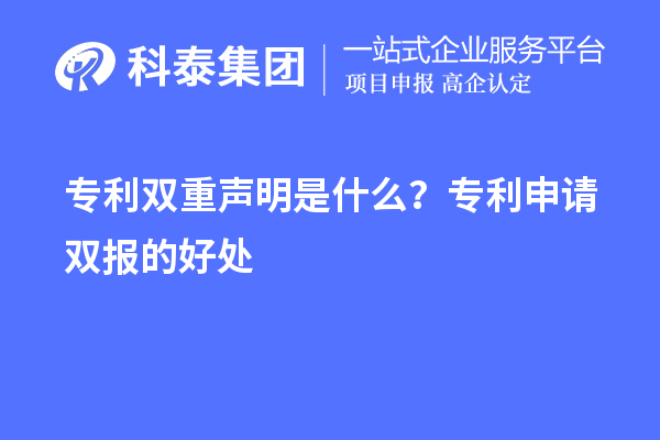 專利雙重聲明是什么？專利申請(qǐng)雙報(bào)的好處