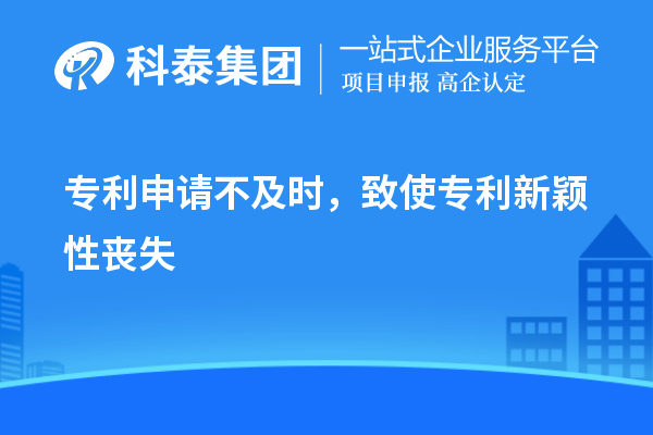專利申請(qǐng)不及時(shí)，致使專利新穎性喪失