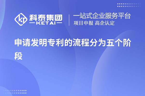 申請(qǐng)發(fā)明專利的流程分為五個(gè)階段