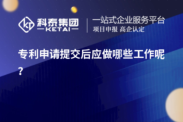 專利申請(qǐng)?zhí)峤缓髴?yīng)做哪些工作呢？