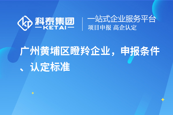 廣州黃埔區(qū)瞪羚企業(yè)，申報(bào)條件、認(rèn)定標(biāo)準(zhǔn)