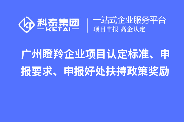 廣州瞪羚企業(yè)項目認(rèn)定標(biāo)準(zhǔn)、申報要求、申報好處扶持政策獎勵