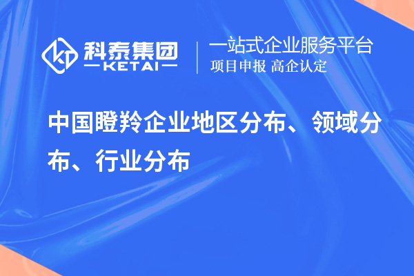中國瞪羚企業(yè)地區(qū)分布、領域分布、行業(yè)分布情況