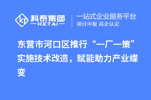 東營市河口區(qū)推行“一廠一策”實(shí)施技術(shù)改造，賦能助力產(chǎn)業(yè)蝶變