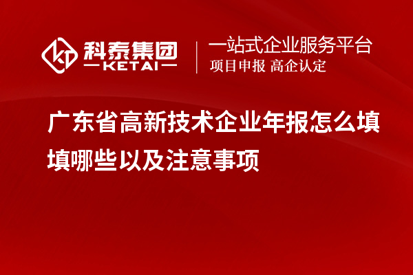 廣東省高新技術(shù)企業(yè)年報(bào)怎么填填哪些以及注意事項(xiàng)