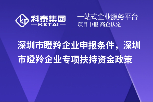 深圳市瞪羚企業(yè)申報(bào)條件，深圳市瞪羚企業(yè)專項(xiàng)扶持資金政策