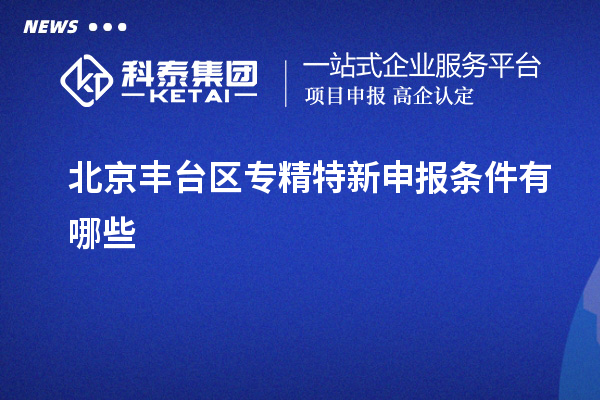 北京豐臺區(qū)專精特新申報(bào)條件有哪些