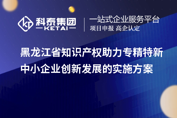 黑龍江省知識(shí)產(chǎn)權(quán)助力專(zhuān)精特新中小企業(yè)創(chuàng)新發(fā)展的實(shí)施方案