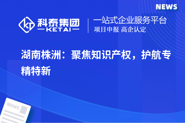 湖南株洲：聚焦知識產(chǎn)權(quán)，護航專精特新