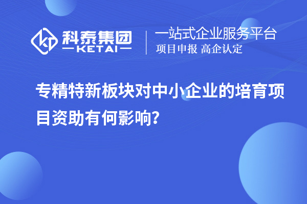 專精特新板塊對中小企業(yè)的培育項目資助有何影響？