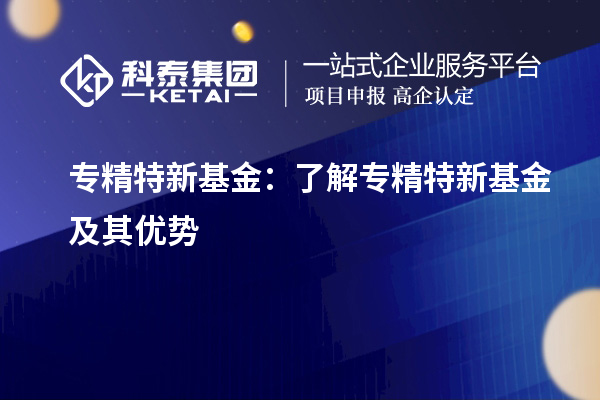 專精特新基金：了解專精特新基金及其優(yōu)勢