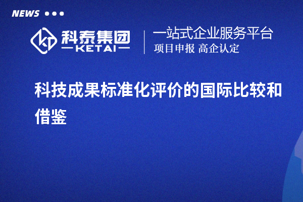 科技成果標(biāo)準(zhǔn)化評(píng)價(jià)的國際比較和借鑒