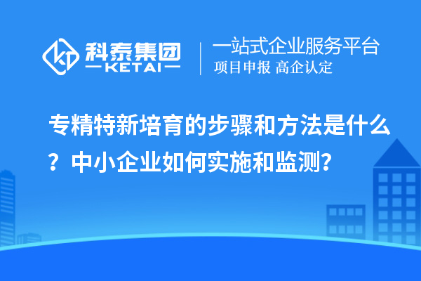 專精特新培育的步驟和方法是什么？中小企業(yè)如何實(shí)施和監(jiān)測？