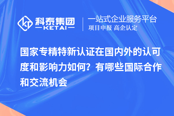 國(guó)家專精特新認(rèn)證在國(guó)內(nèi)外的認(rèn)可度和影響力如何？有哪些國(guó)際合作和交流機(jī)會(huì)