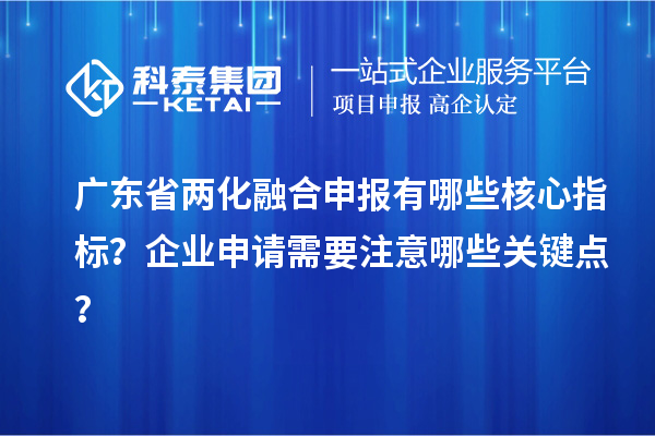 廣東省兩化融合申報有哪些核心指標？企業(yè)申請需要注意哪些關(guān)鍵點？