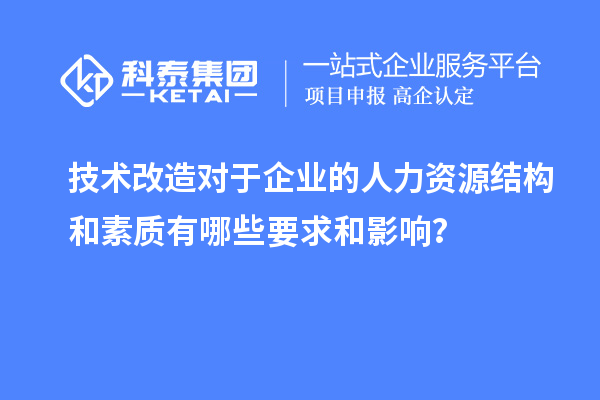 技術(shù)改造對于企業(yè)的人力資源結(jié)構(gòu)和素質(zhì)有哪些要求和影響？