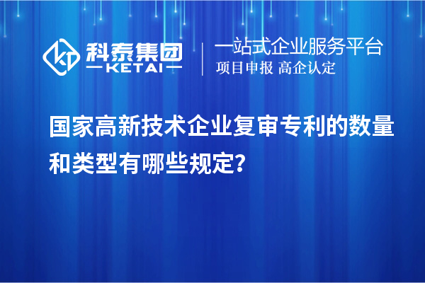 國(guó)家高新技術(shù)企業(yè)復(fù)審專(zhuān)利的數(shù)量和類(lèi)型有哪些規(guī)定？
