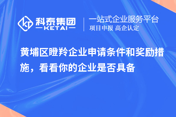 黃埔區(qū)瞪羚企業(yè)申請條件和獎勵措施，看看你的企業(yè)是否具備