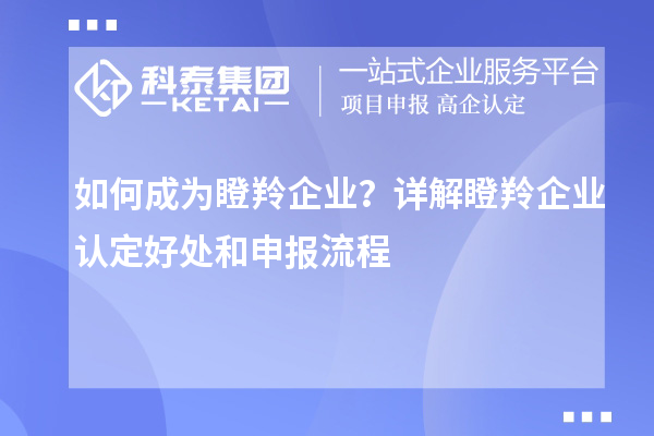 如何成為瞪羚企業(yè)？詳解瞪羚企業(yè)認(rèn)定好處和申報流程