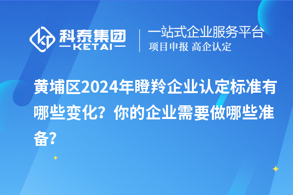 黃埔區(qū)2024年瞪羚企業(yè)認(rèn)定標(biāo)準(zhǔn)有哪些變化？你的企業(yè)需要做哪些準(zhǔn)備？