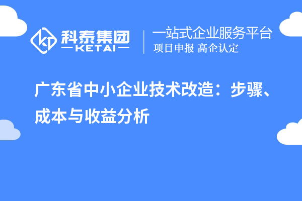 廣東省中小企業(yè)技術(shù)改造：步驟、成本與收益分析