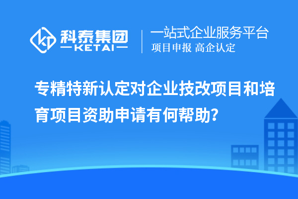 專精特新認定對企業(yè)<a href=http://www.bxlmsc.com/fuwu/jishugaizao.html target=_blank class=infotextkey>技改</a>項目和培育項目資助申請有何幫助？