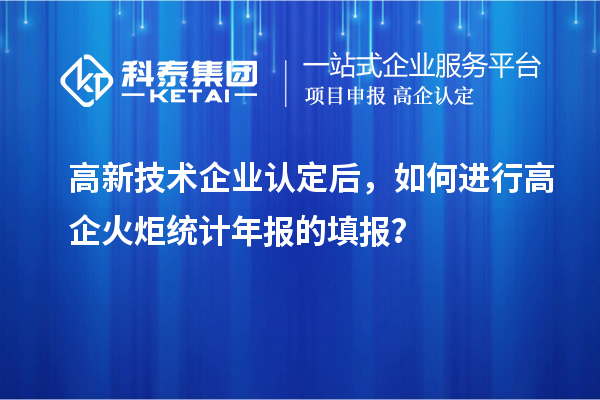 高新技術(shù)企業(yè)認定后，如何進行高企火炬統(tǒng)計年報的填報？