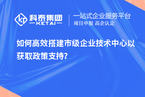 如何高效搭建市級企業(yè)技術(shù)中心以獲取政策支持？