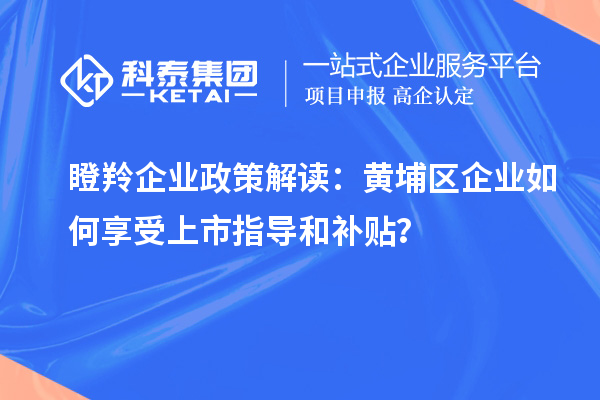 瞪羚企業(yè)政策解讀：黃埔區(qū)企業(yè)如何享受上市指導(dǎo)和補(bǔ)貼？