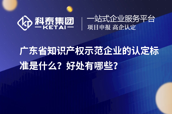 廣東省知識產(chǎn)權(quán)示范企業(yè)的認(rèn)定標(biāo)準(zhǔn)是什么？好處有哪些？