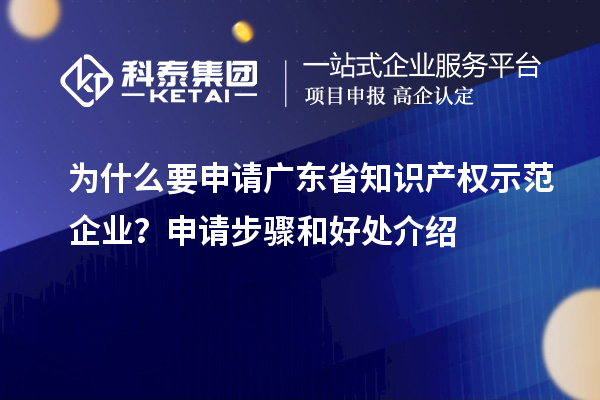 為什么要申請廣東省知識產(chǎn)權(quán)示范企業(yè)？申請步驟和好處介紹