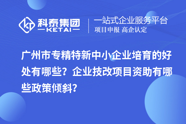 廣州市專精特新中小企業(yè)培育的好處有哪些？企業(yè)<a href=http://www.bxlmsc.com/fuwu/jishugaizao.html target=_blank class=infotextkey>技改</a>項(xiàng)目資助有哪些政策傾斜？