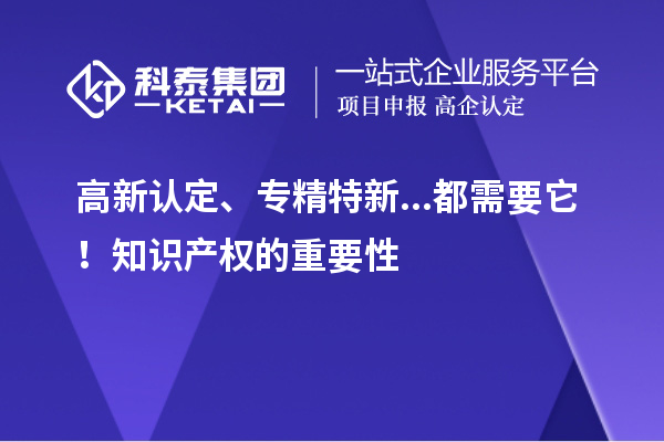 高新認定、專精特新...都需要它！知識產(chǎn)權(quán)的重要性