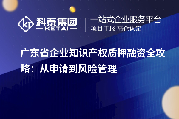 廣東省企業(yè)知識(shí)產(chǎn)權(quán)質(zhì)押融資全攻略：從申請(qǐng)到風(fēng)險(xiǎn)管理