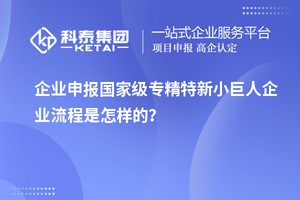 企業(yè)申報(bào)國(guó)家級(jí)專精特新小巨人企業(yè)流程是怎樣的？