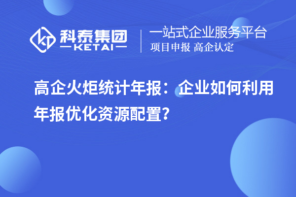高企火炬統(tǒng)計年報：企業(yè)如何利用年報優(yōu)化資源配置？