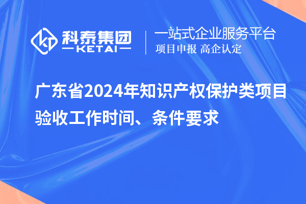 廣東省2024年知識(shí)產(chǎn)權(quán)保護(hù)類項(xiàng)目驗(yàn)收工作時(shí)間、條件要求