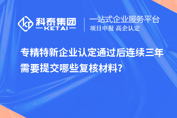 專精特新企業(yè)認(rèn)定通過(guò)后連續(xù)三年需要提交哪些復(fù)核材料？
